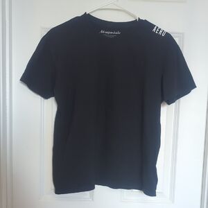 Aeropostale Men's Black Logo Tee Shirt Large